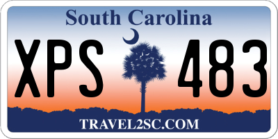 SC license plate XPS483