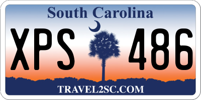 SC license plate XPS486