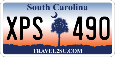 SC license plate XPS490