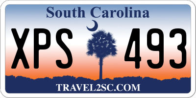 SC license plate XPS493