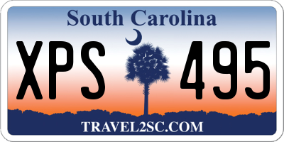SC license plate XPS495