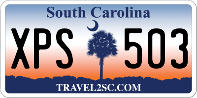 SC license plate XPS503