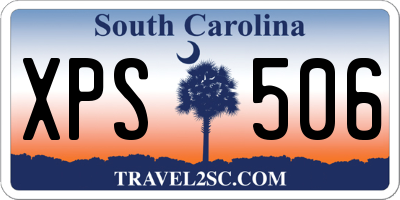 SC license plate XPS506