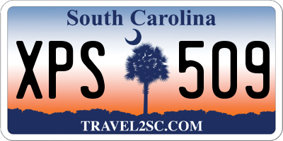 SC license plate XPS509