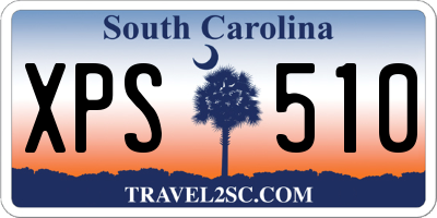 SC license plate XPS510