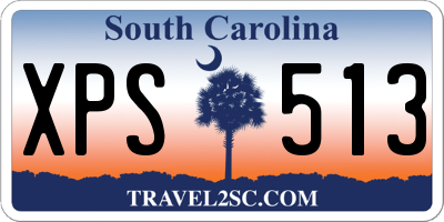 SC license plate XPS513