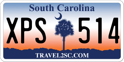 SC license plate XPS514