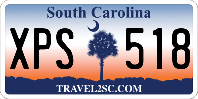 SC license plate XPS518