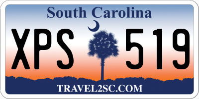 SC license plate XPS519