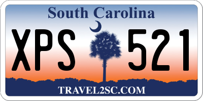 SC license plate XPS521