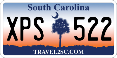 SC license plate XPS522