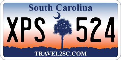 SC license plate XPS524