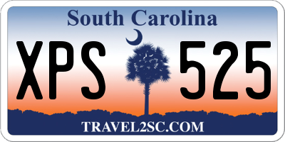 SC license plate XPS525