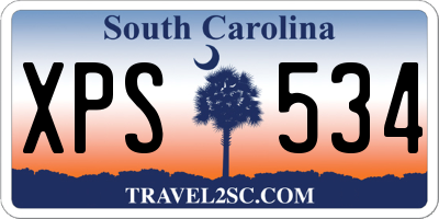 SC license plate XPS534