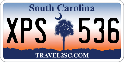 SC license plate XPS536