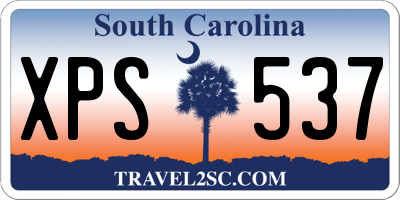 SC license plate XPS537