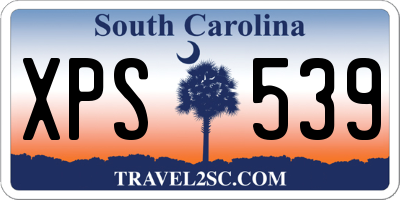 SC license plate XPS539