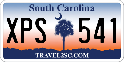 SC license plate XPS541