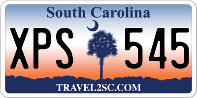SC license plate XPS545