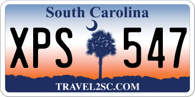 SC license plate XPS547