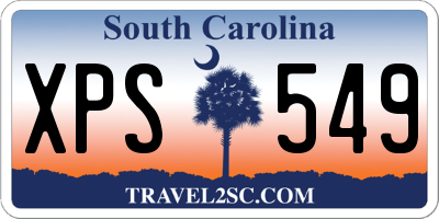 SC license plate XPS549