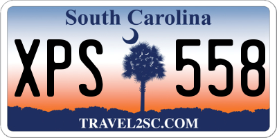 SC license plate XPS558