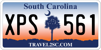 SC license plate XPS561