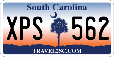 SC license plate XPS562