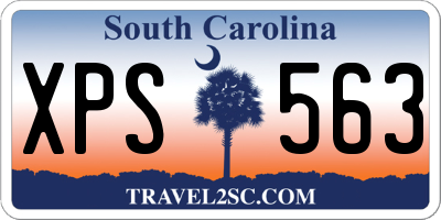 SC license plate XPS563