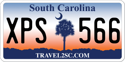 SC license plate XPS566
