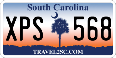 SC license plate XPS568