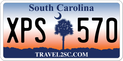 SC license plate XPS570