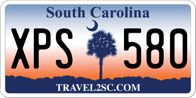 SC license plate XPS580