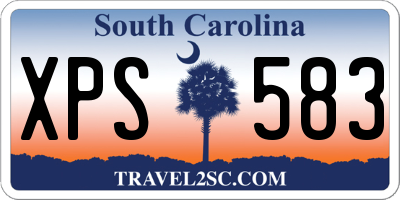 SC license plate XPS583