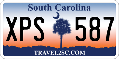 SC license plate XPS587