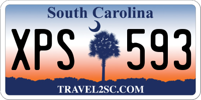 SC license plate XPS593