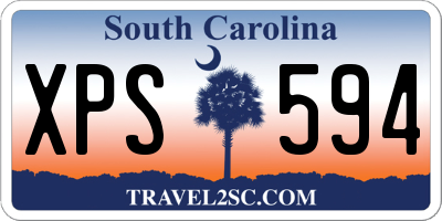 SC license plate XPS594