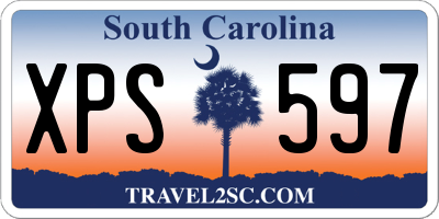 SC license plate XPS597