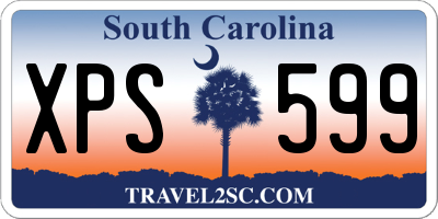 SC license plate XPS599
