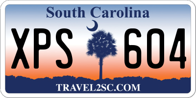 SC license plate XPS604