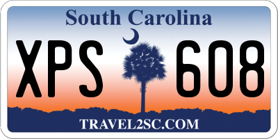 SC license plate XPS608