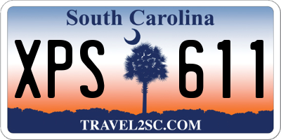 SC license plate XPS611