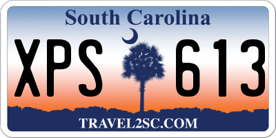 SC license plate XPS613