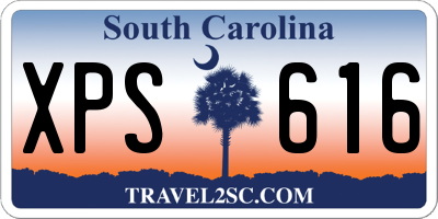 SC license plate XPS616