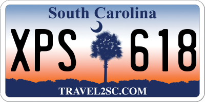 SC license plate XPS618