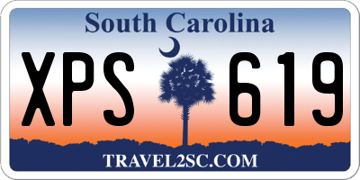 SC license plate XPS619