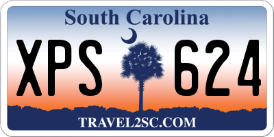 SC license plate XPS624