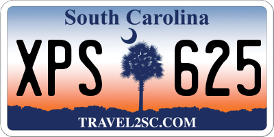 SC license plate XPS625