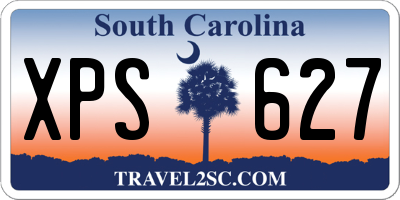 SC license plate XPS627