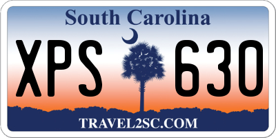 SC license plate XPS630